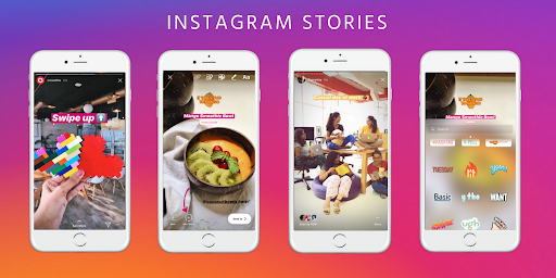 An image of Instagram stories, one example of the outlined best practices for Instagram. 